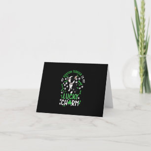 Carte De Remerciements My Boston Terrier is My Lucky Charm Paw Dog