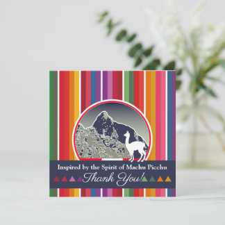 Carte De Remerciements Mystical Machu Picchu Peru Inspired Travel Design