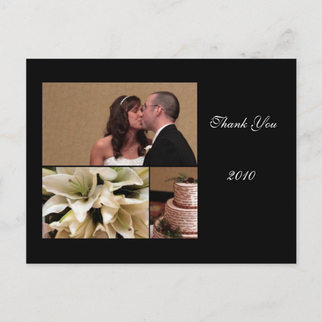 Carte de remerciements n° 2 (Devant)