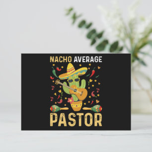 Carte De Remerciements Nacho Moyenne Pasteur Chef Religieux Cinco De Mai