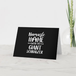 Carte De Remerciements Namaste Home Giant Schnauzer - Schnauzer Lover