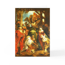 Nativité Adoration de la Magi Christmas Card