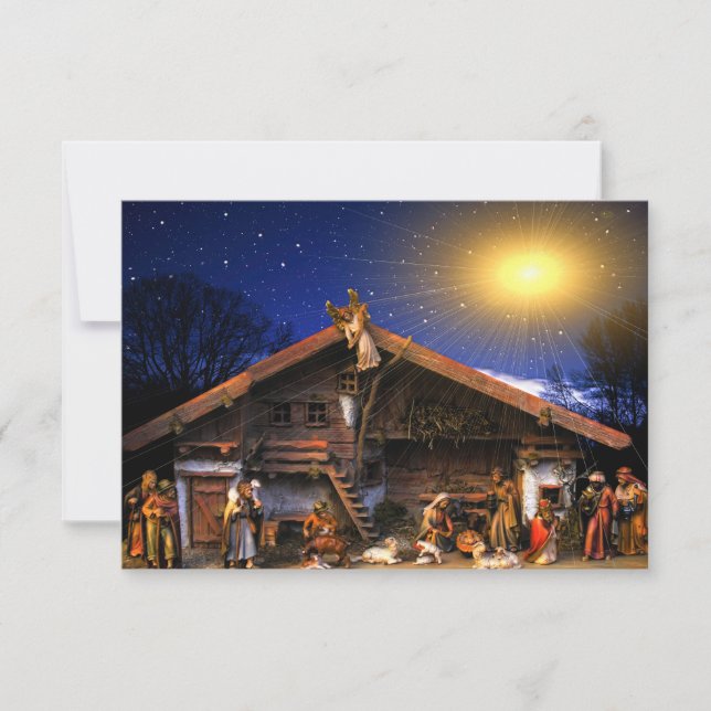Carte De Remerciements Nativité de Jésus-Christ (Devant)