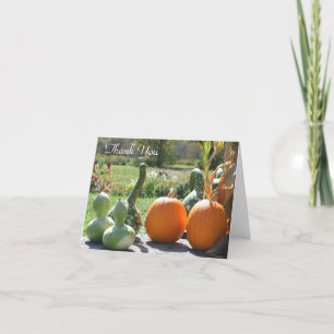 Carte de remerciements Naturel Gourmet Et Pumkins
