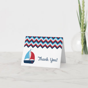 Carte De Remerciements Nautical Thank You Card