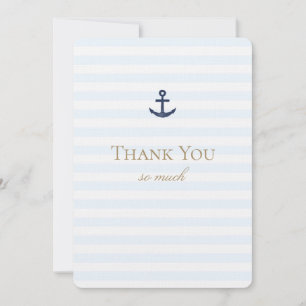 Carte de remerciements nautique simple