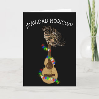 Carte De Remerciements Navidad Boricua Cuatro Puertorriqueno