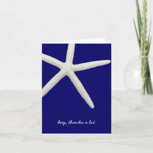 Carte De Remerciements Navy Blue and White Best Man Thank You Cards