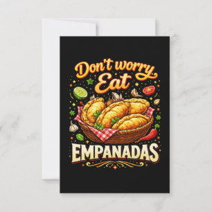 Carte De Remerciements Ne t'inquiète pas, mange des Empanadas