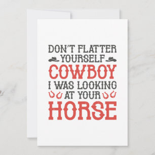 Carte De Remerciements Ne vous fiez pas à vous-même Cowboy
