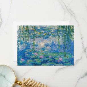 Carte De Remerciements Nénuphars par Claude Monet