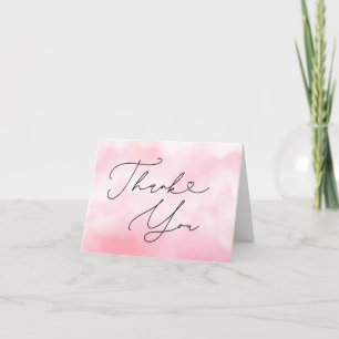 Carte De Remerciements Neuf Baby shower Rose Cloud