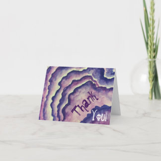 Carte De Remerciements Nikki difficile pourpre