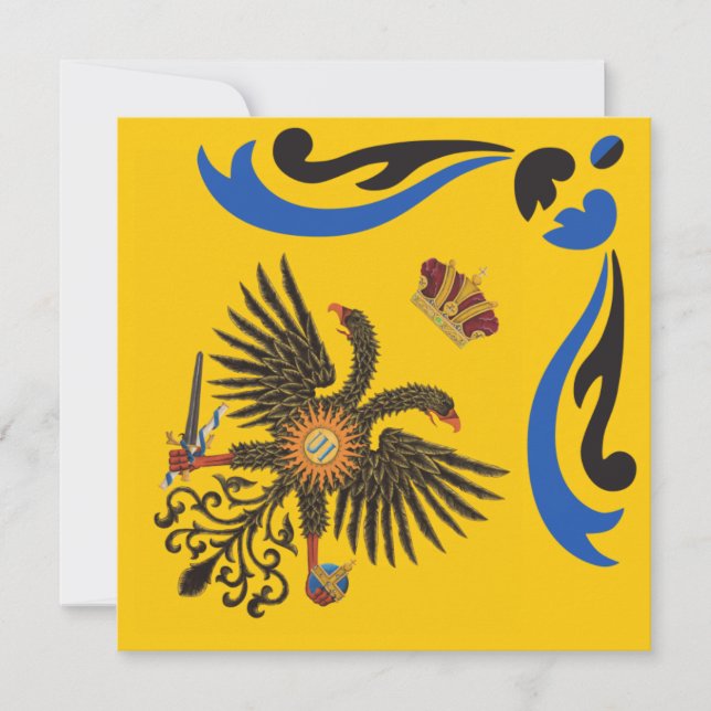 Carte De Remerciements Nobile Contrada dell'Aquila Palio di Siena (aigle) (Devant)