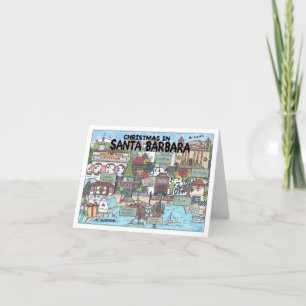 Carte De Remerciements Noël à Père Noël Barbara