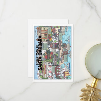 Carte De Remerciements Noël à Père Noël Barbara
