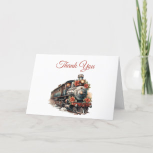 Carte De Remerciements Noël rétro