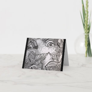 Carte De Remerciements Noir et blanc