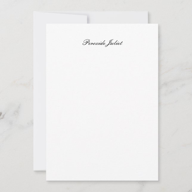 Carte De Remerciements Nom complet Script (Devant)