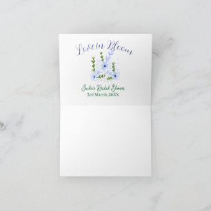 Carte De Remerciements nom de baby shower bohème violet rétro "Purple boh
