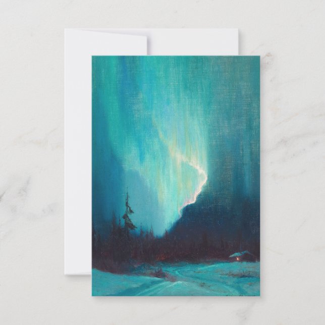 Carte De Remerciements Northern Lights, Juneau, Alaska par Sydney Laurenc (Devant)