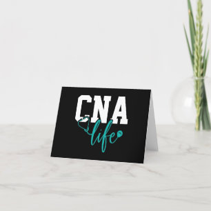 Carte De Remerciements Nota blanc Turquoise de vie CNA/