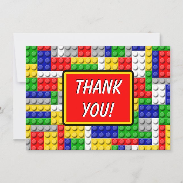 Carte De Remerciements Note de remerciement pour l'anniversaire des garço (Devant)