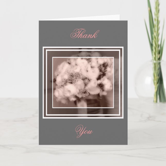 Carte De Remerciements Notes de remerciement du mariage (Devant)