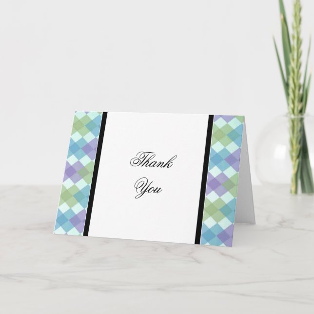 Carte De Remerciements Notes de remerciement du Mariage concepteur (Devant)