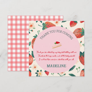Carte De Remerciements Notre Berry Sweet Message d'anniversaire