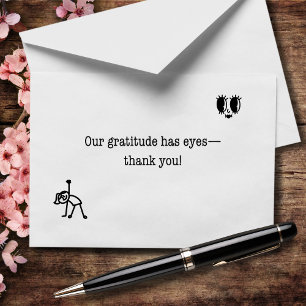 Carte De Remerciements Notre Gratitude A Les Yeux