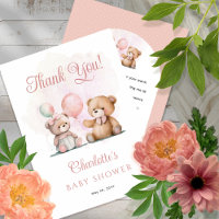 Nounours C'est un Baby shower d'attente pour fille