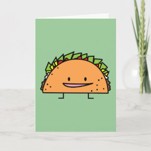 Carte De Remerciements Nourriture heureuse de Mexicain de Salsa de viande