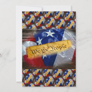 Carte De Remerciements Nous Le Peuple Drapeau Américain