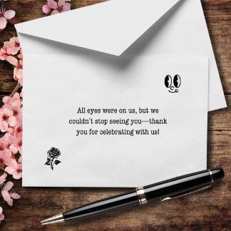 Carte De Remerciements Nous ne pouvions pas arrêter de te voir Mariage
