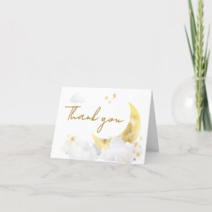 Carte De Remerciements Nous sommes au-dessus du Baby shower de la lune