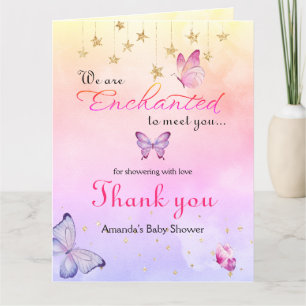 Carte De Remerciements Nous Sommes Enchantés De Vous Rencontrer Baby show