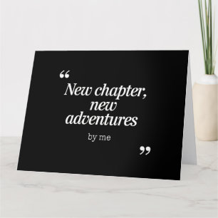 Carte De Remerciements Nouveau chapitre, New Adventures Design by Me