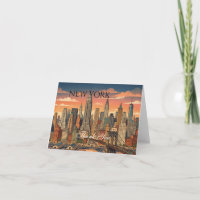 Nouvelle ligne d'horizon de York Voyage Art Vintag