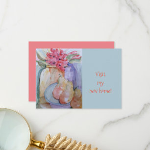 Carte De Remerciements Nouvelles bouteilles en verre et poires à la maiso