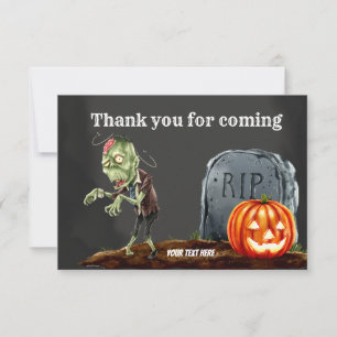 Carte De Remerciements Nuit Spooktaculaire