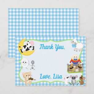 Carte de remerciements Nursery Rhyme