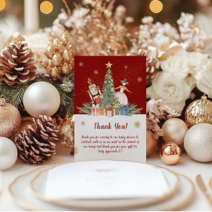 Carte De Remerciements Nutcracker Noël Baby shower de fête