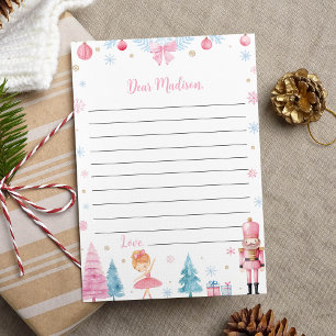 Carte De Remerciements Nutcracker Pink Birthday Capsule Note Message Card
