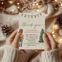 Carte de remerciements Nutcracker vintage