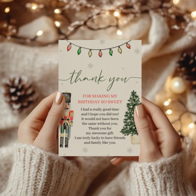 Carte de remerciements Nutcracker vintage (Créateur téléchargé)