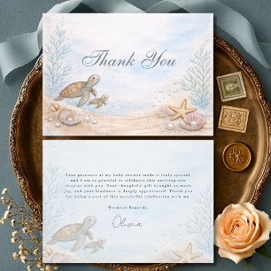 Carte De Remerciements Ocean Sea You Soon Baby Shower