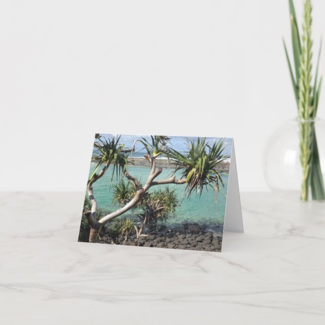 Carte De Remerciements Ocean Through the Trees Folded Greeting Card (Devant)