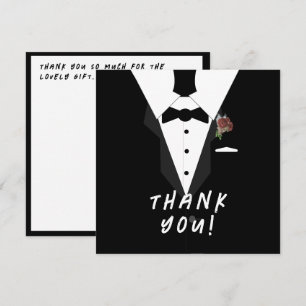 Carte De Remerciements Oh mon Dieu ! Baby shower de Tuxedo