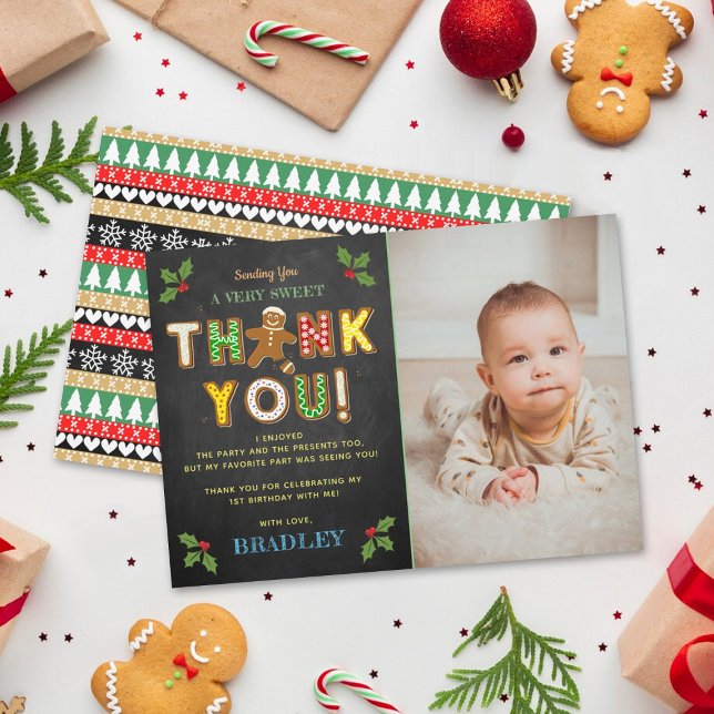 Carte De Remerciements Oh, Snap ! Gingerbread Cookie N'importe quel âge A (Créateur téléchargé)